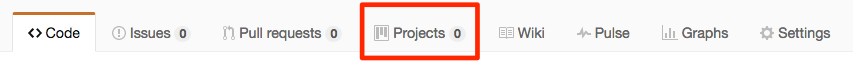 New Projects tab in GitHub UI